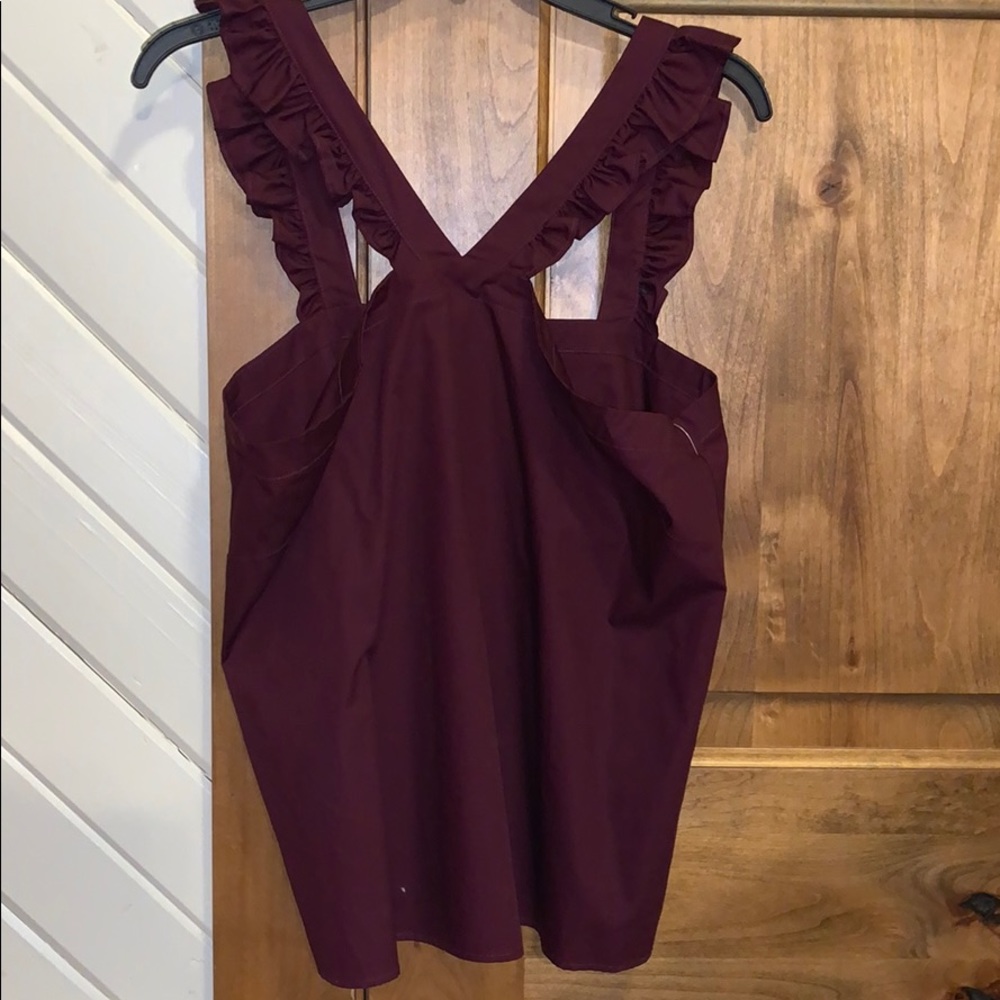 Maroon tank top